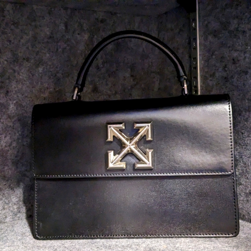 Jitney 1.4 Bag by Off-White with Silver Hardware in Classic Black